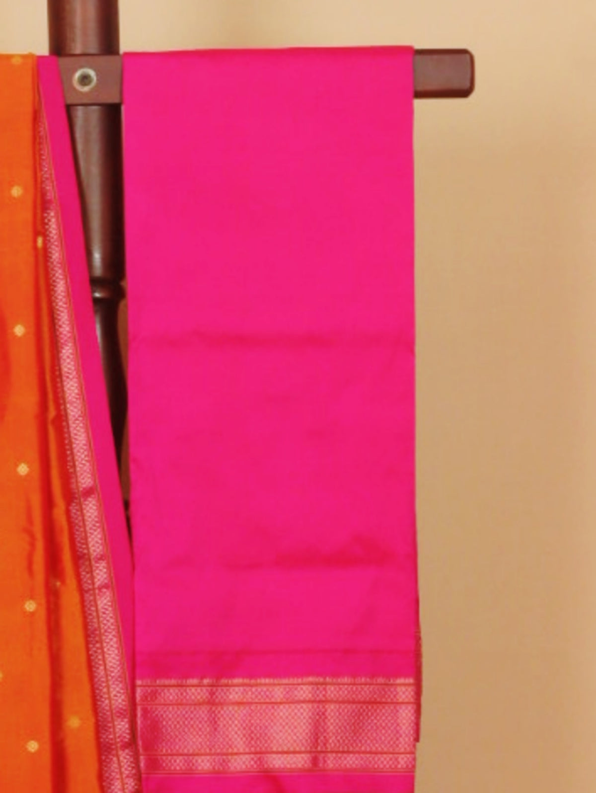 Master by rani pink paithani saree