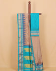Beige by sapphire ilkal silk plain saree