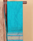 Beige by sapphire ilkal silk plain saree