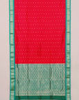 Red by green gadhwal saree