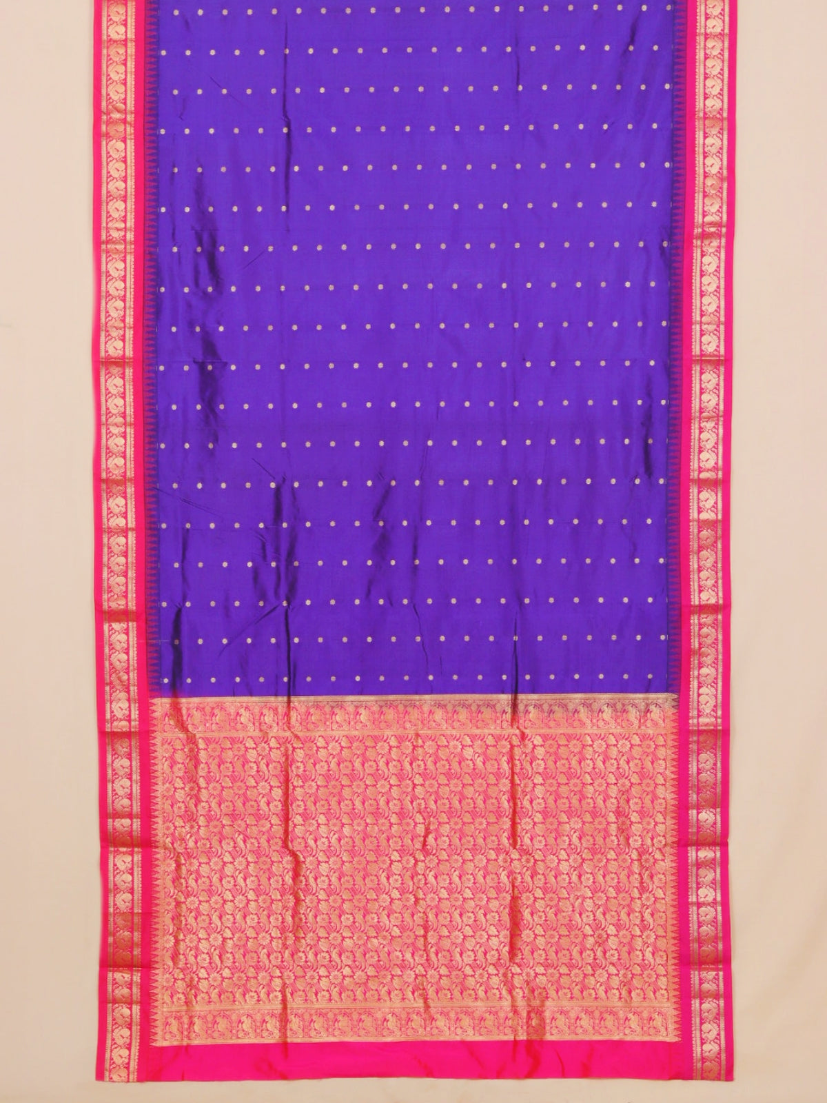 Purple by rani pink gadhwal saree