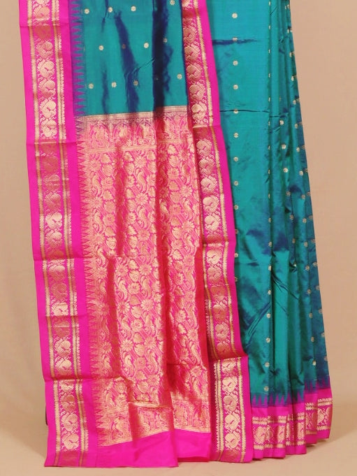 Dual tone sapphire by rani gadhwal saree