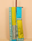 Liril green by peacock blue gadhwal saree