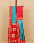 Sapphire by red ilkal silk zari checks saree