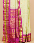 Pista by magenta gadhwal silk saree