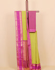 Mendi green by majenta kanchi cotton