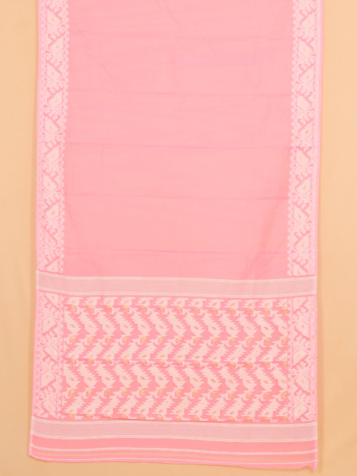 Pink dhakai cotton saree