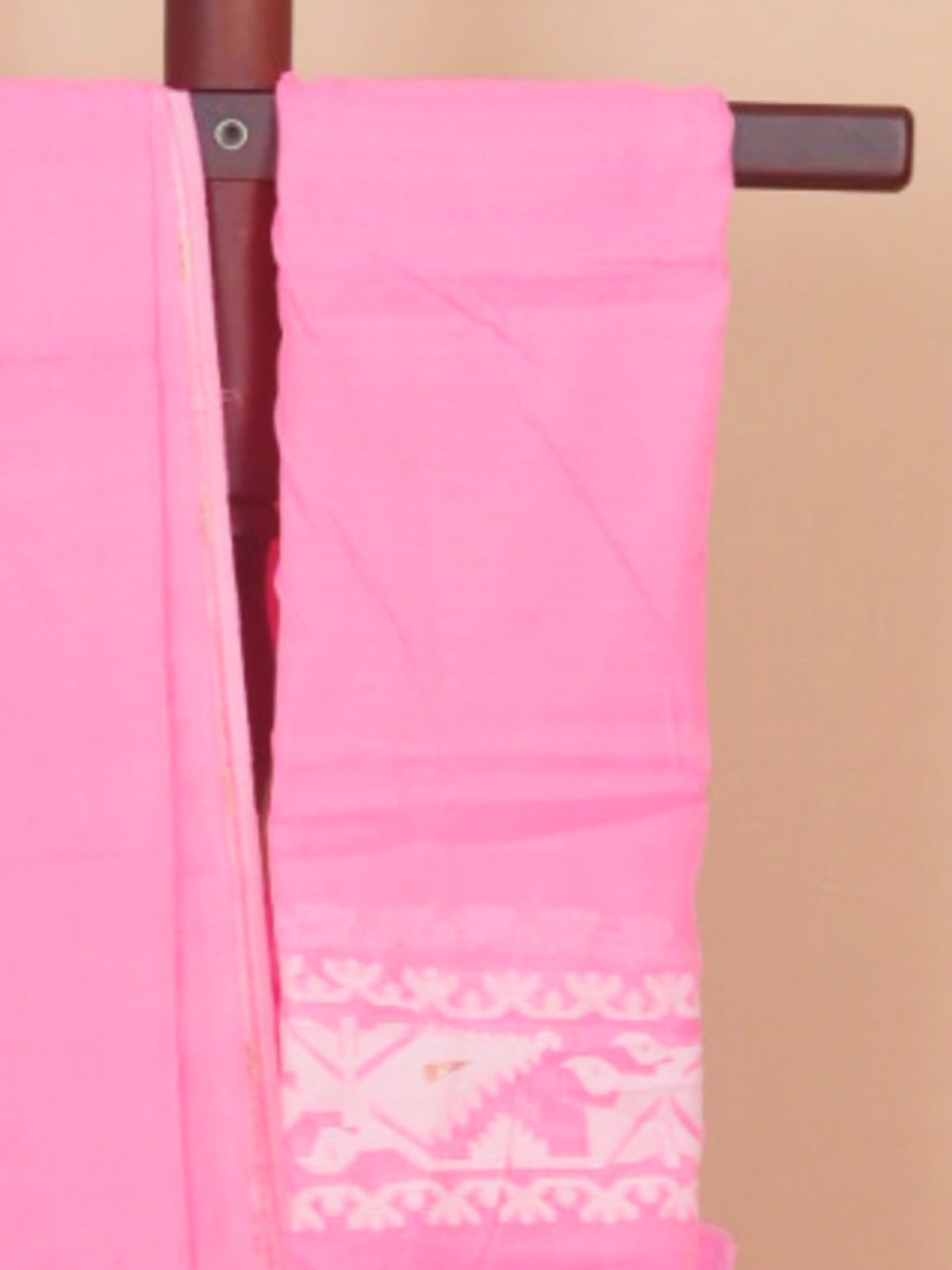 Pink dhakai cotton saree