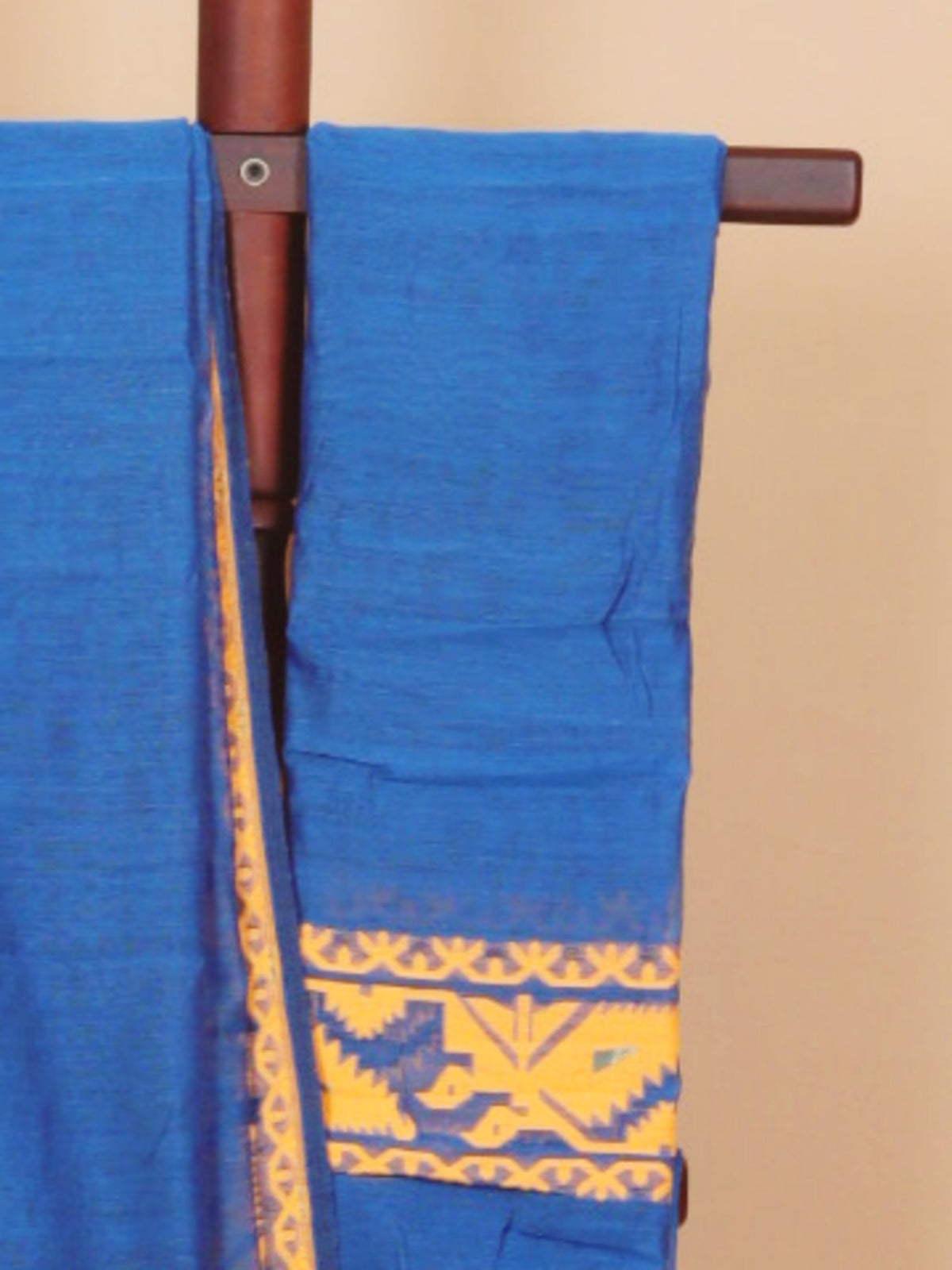 Blue dhakai cotton saree