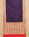 Purple asavali paithani saree