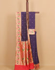 Purple asavali paithani saree