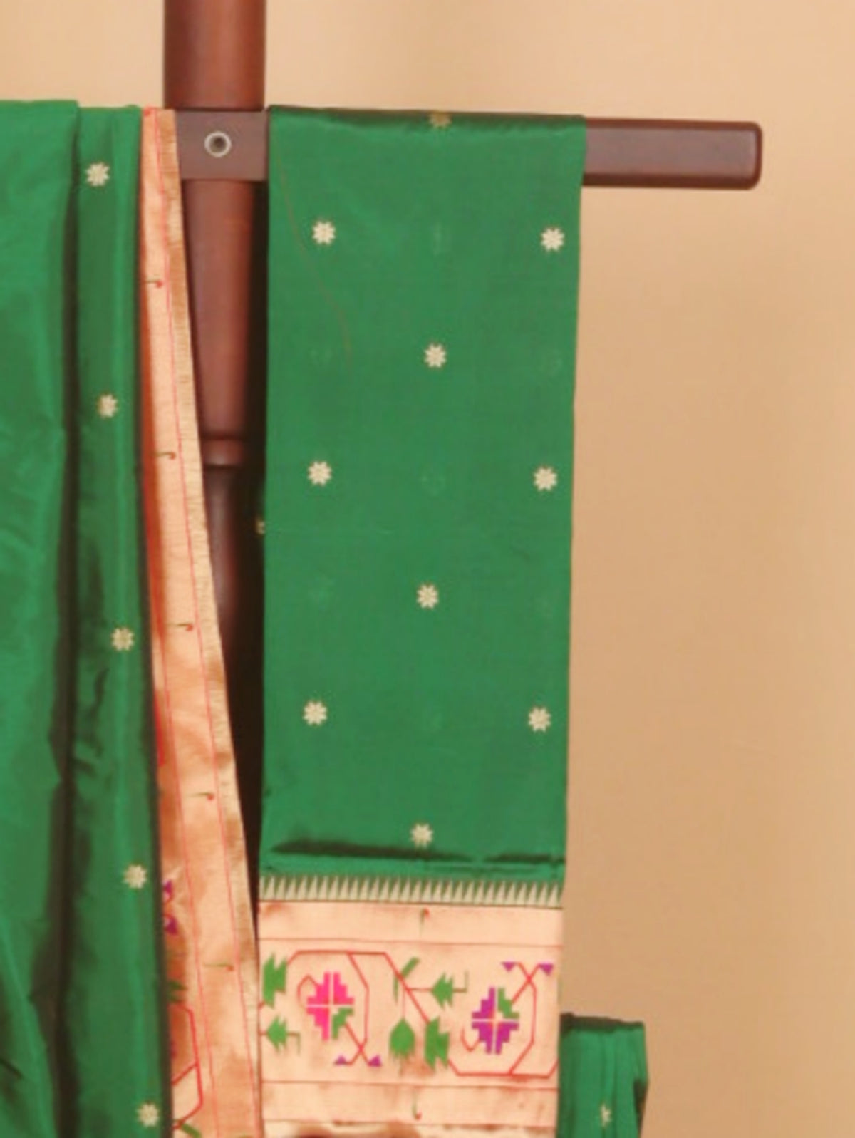 Green asavali paithani saree