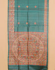 Sapphire madhubani printed khadi silk saree