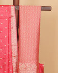 Aboli peach tasar silk saree