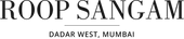 Text 'ROOP SANGAM DADAR WEST, MUMBAI' in a black font on a white background